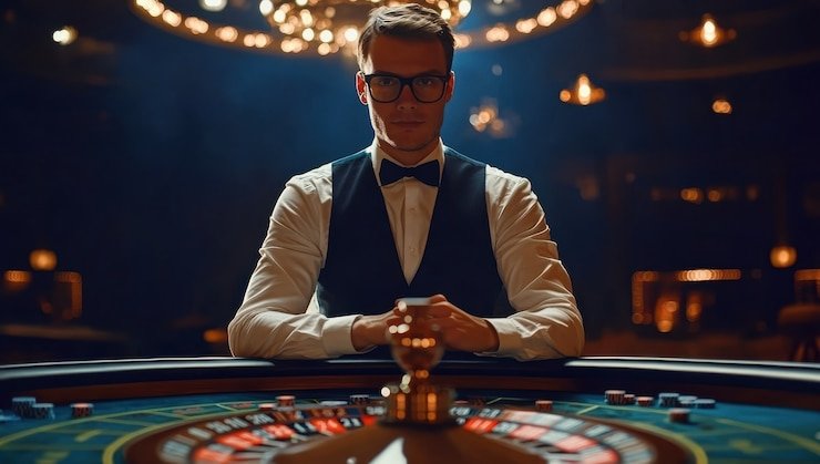 French Roulette betting layout on smartphone
